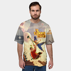 Футболка оверсайз мужская It Takes Two, цвет: 3D-принт — фото 2