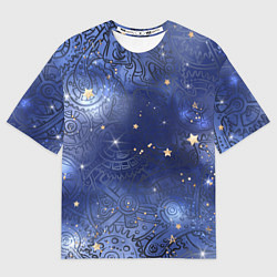Мужская футболка оверсайз Небо в стиле Стимпанк