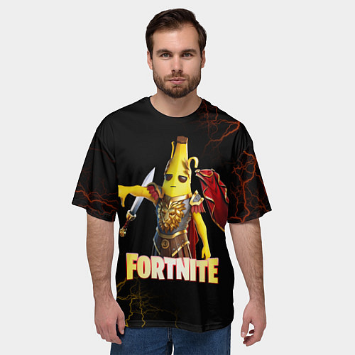 Мужская футболка оверсайз Fortnite Potassius Peels Peely / 3D-принт – фото 3