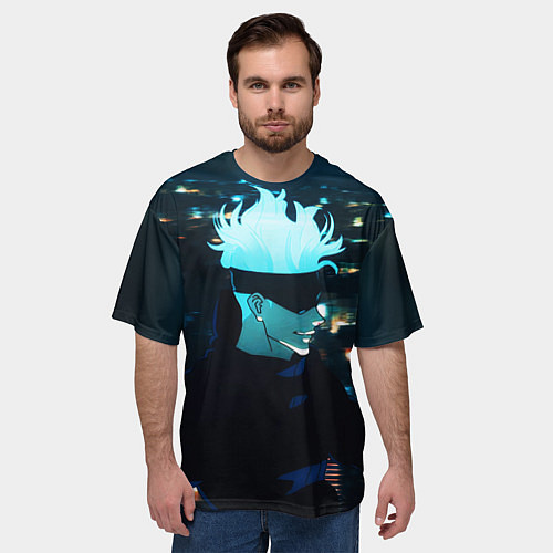 Мужская футболка оверсайз Магическая битва / 3D-принт – фото 3