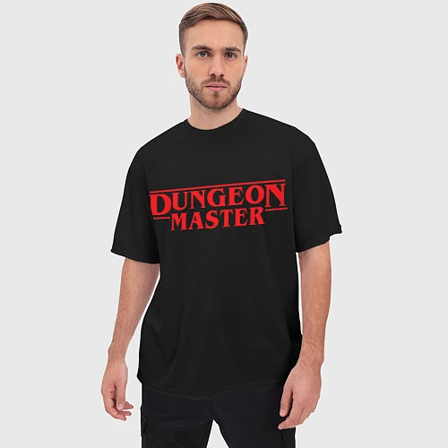 Мужская футболка оверсайз Stranger Dungeon Master / 3D-принт – фото 3