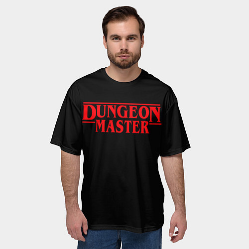 Мужская футболка оверсайз Stranger Dungeon Master / 3D-принт – фото 3