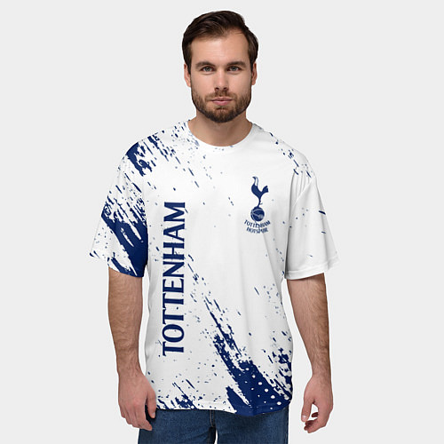 Мужская футболка оверсайз TOTTENHAM HOTSPUR / 3D-принт – фото 3