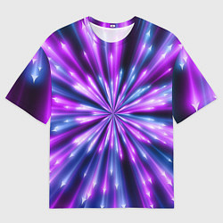 Мужская футболка оверсайз Неоновые стрелы