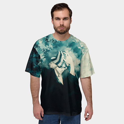 Мужская футболка оверсайз Bleach Кискэ Урахара / 3D-принт – фото 3