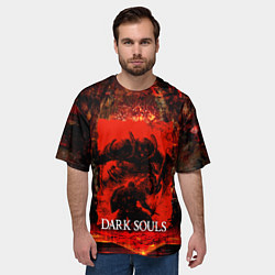 Футболка оверсайз мужская DARK SOULS GAME STORY, цвет: 3D-принт — фото 2
