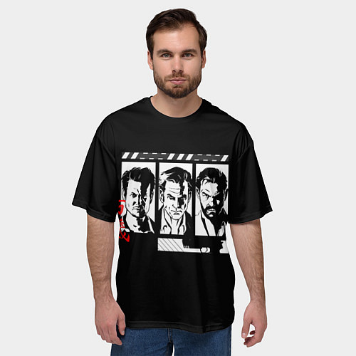 Мужская футболка оверсайз Стадии боли / 3D-принт – фото 3