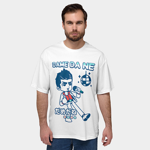 Мужская футболка оверсайз Yakuza Karaoke / 3D-принт – фото 3