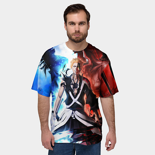 Мужская футболка оверсайз Bleach Ichigo Kurosaki / 3D-принт – фото 3
