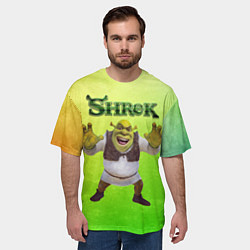 Футболка оверсайз мужская Шрек 20, цвет: 3D-принт — фото 2