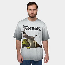 Футболка оверсайз мужская Шрек, цвет: 3D-принт — фото 2