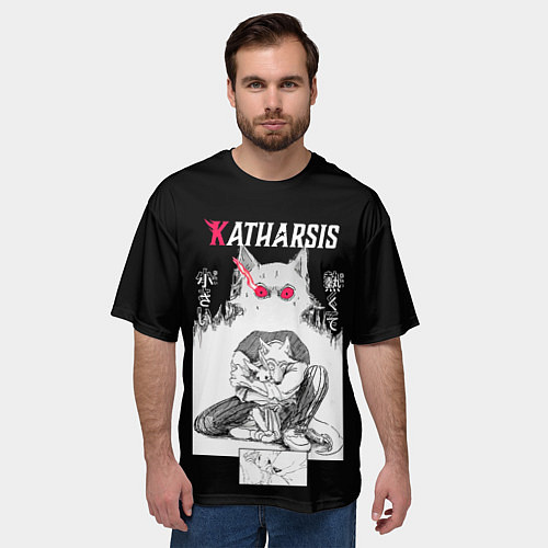 Мужская футболка оверсайз Katharsis Beastars / 3D-принт – фото 3