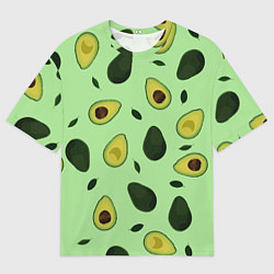 Футболка оверсайз мужская Авокадо, цвет: 3D-принт