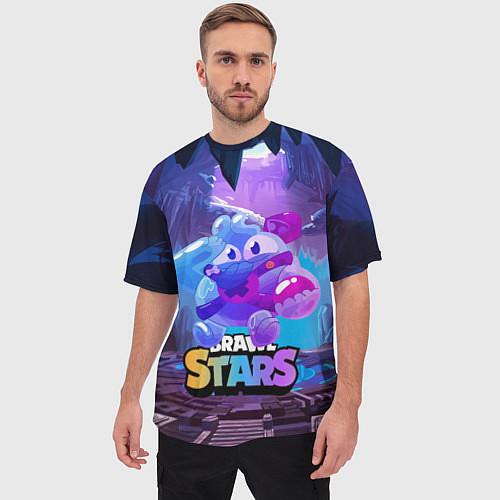 Мужская футболка оверсайз Сквик Squeak Brawl Stars / 3D-принт – фото 3