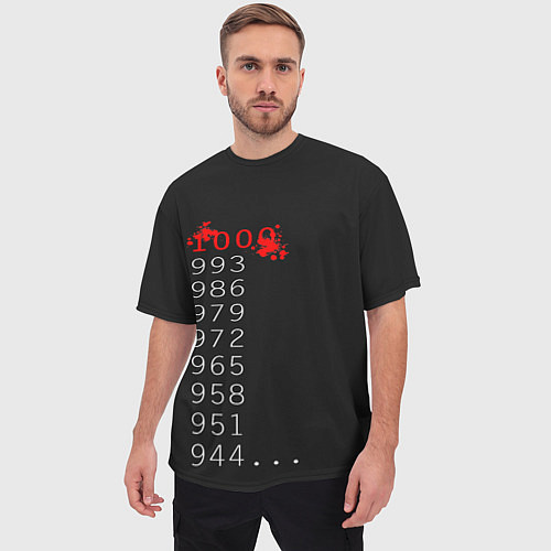 Мужская футболка оверсайз 1000 - 7 Tokyo Ghoul / 3D-принт – фото 3