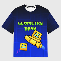 Футболка оверсайз мужская Geometry Dash, цвет: 3D-принт