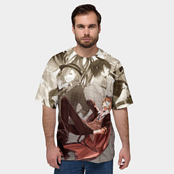 Футболка оверсайз мужская Чуя Накахара, цвет: 3D-принт — фото 2