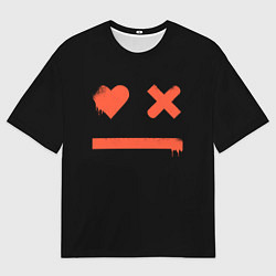 Футболка оверсайз мужская Smile Love Death and Robots, цвет: 3D-принт