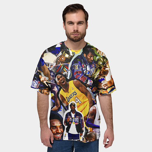 Мужская футболка оверсайз КОБИ БРАЙАНТ KOBE BRYANT / 3D-принт – фото 3