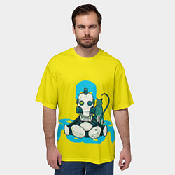 Футболка оверсайз мужская Любовь, смерть и роботы, цвет: 3D-принт — фото 2