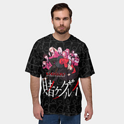 Футболка оверсайз мужская Kakegurui Безумный азарт, цвет: 3D-принт — фото 2