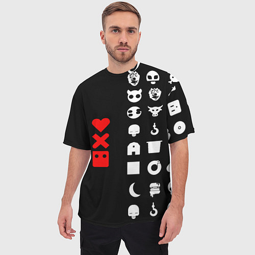 Мужская футболка оверсайз Любовь, смерть и роботы / 3D-принт – фото 3