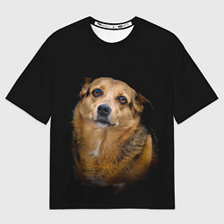 Футболка оверсайз мужская ГРУСТНЫЕ ГЛАЗКИ, цвет: 3D-принт