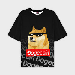 Мужская футболка оверсайз DOGECOIN DOGE ДОГИКОИН