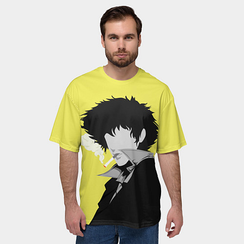 Мужская футболка оверсайз Cowboy Bebop Спайк Шпигель / 3D-принт – фото 3