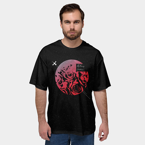 Мужская футболка оверсайз Cowboy Bebop My funny Valentine / 3D-принт – фото 3