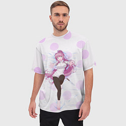 Футболка оверсайз мужская Doki Doki Monika Моника, цвет: 3D-принт — фото 2