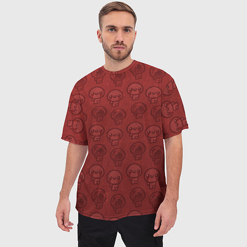 Мужская футболка оверсайз Isaacs pattern / 3D-принт – фото 3