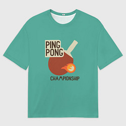 Мужская футболка оверсайз Ping-pong