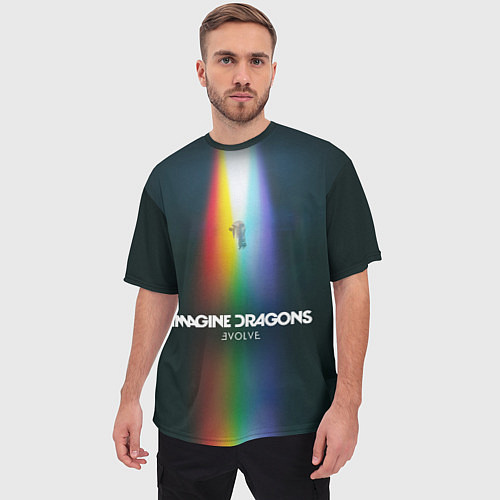 Мужская футболка оверсайз Imagine Dragons: Evolve / 3D-принт – фото 3