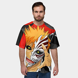 Футболка оверсайз мужская Bleach, Ичиго Куросаки, цвет: 3D-принт — фото 2