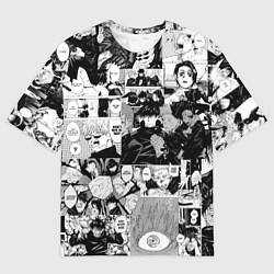 Футболка оверсайз мужская Магическая Битва, цвет: 3D-принт