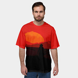 Футболка оверсайз мужская RDR2, цвет: 3D-принт — фото 2