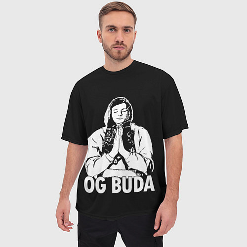 Мужская футболка оверсайз OG Buda / 3D-принт – фото 3
