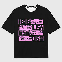 Футболка оверсайз мужская Black pink eyes, цвет: 3D-принт