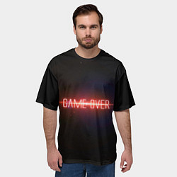 Футболка оверсайз мужская Game Over, цвет: 3D-принт — фото 2