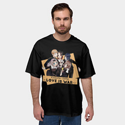 Футболка оверсайз мужская Kaguya Sama, цвет: 3D-принт — фото 2