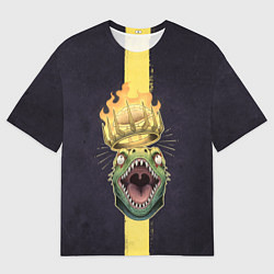 Футболка оверсайз мужская King Caiman, цвет: 3D-принт