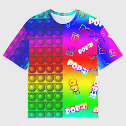 Футболка оверсайз мужская POP it!, цвет: 3D-принт