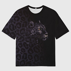 Футболка оверсайз мужская Леопард, цвет: 3D-принт