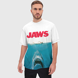 Футболка оверсайз мужская Jaws 1975, цвет: 3D-принт — фото 2