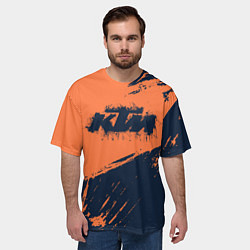 Футболка оверсайз мужская KTM ГРАНЖ Z, цвет: 3D-принт — фото 2