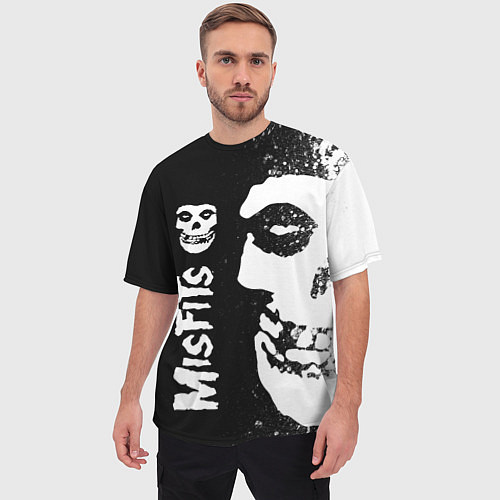Мужская футболка оверсайз MISFITS 1 / 3D-принт – фото 3