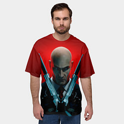 Футболка оверсайз мужская Agent here, цвет: 3D-принт — фото 2
