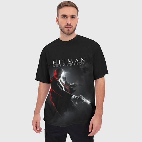 Мужская футболка оверсайз Hitman Absolution / 3D-принт – фото 3