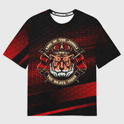 Футболка оверсайз мужская King Tiger, цвет: 3D-принт